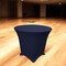 Stretch Spandex Fitted Tablecloth 36 Inch Round Wrinkle Free with Reinforced Leg Pockets